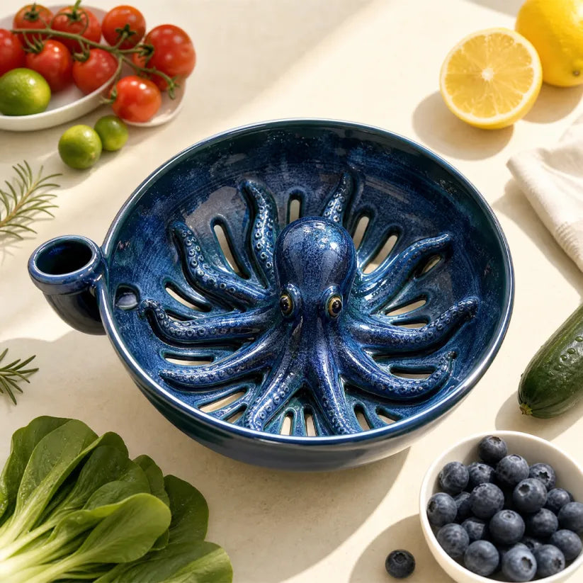 đ„ 50% OFF! đ Octopus Berry Colander â Cute Kitchen Must-Have