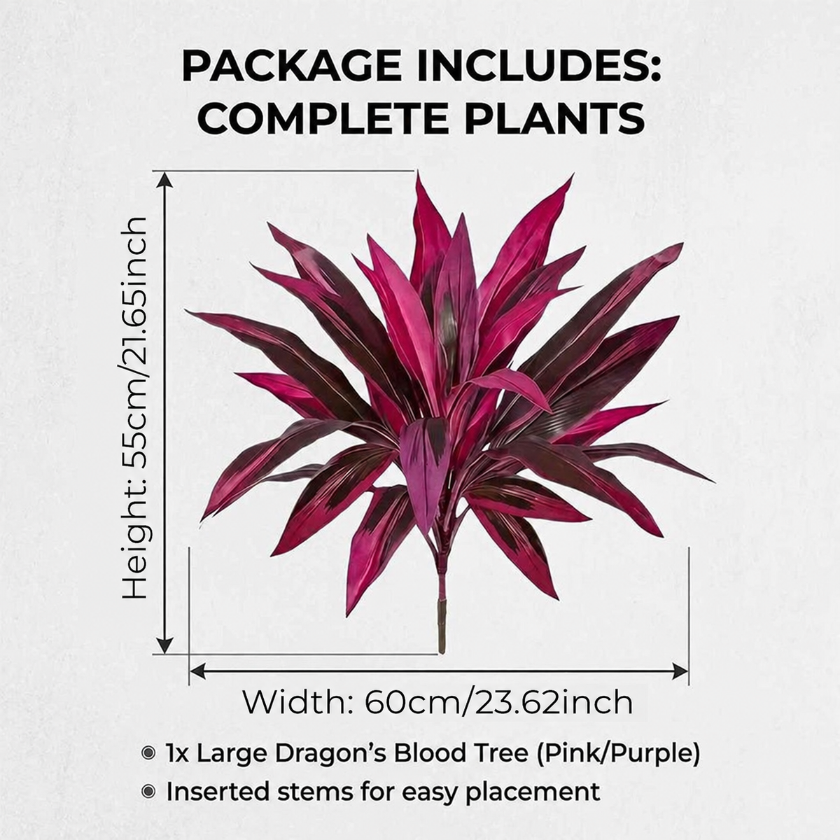 đ„Last Day 50% OFFđ„ Artificial Boston Fern & Dragon's Blood Tree Plants