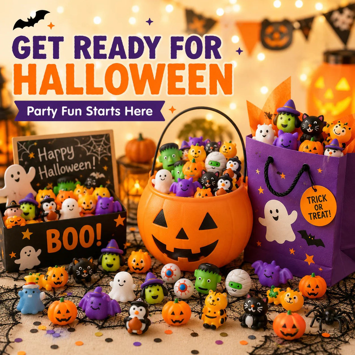 🎃Last Day 50% OFF🔥 - 🎃 30PCS Halloween Mochi Squishy Toys