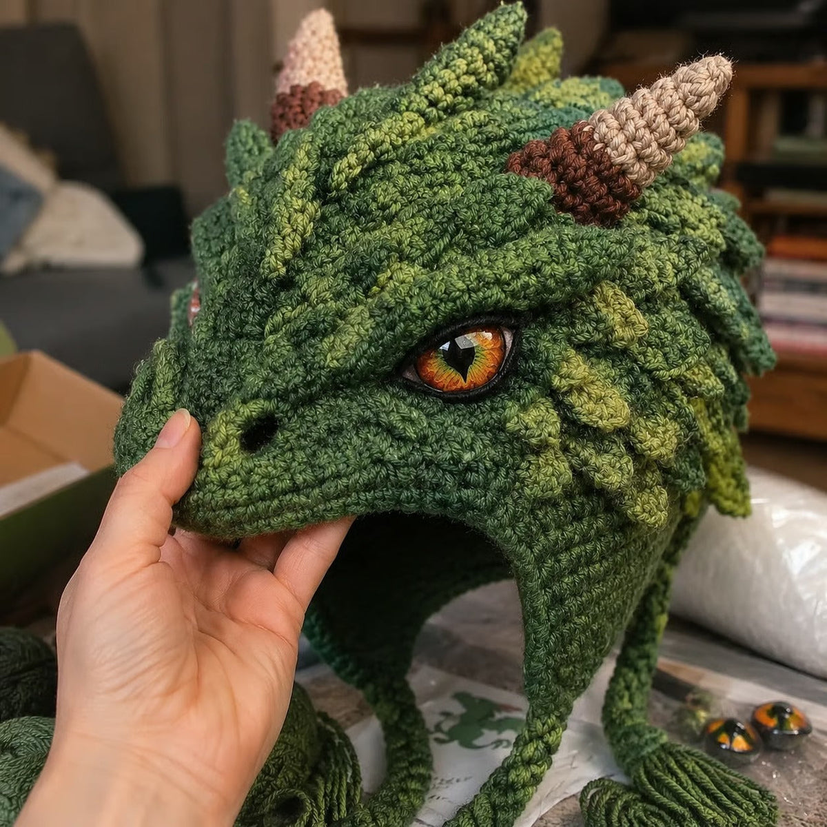 🔥LAST DAY 50% OFF - 🧵Fantasy Hood Hat DIY Crochet Kit – Create Your Own Magical Wearable Character Hat🎁Beginner Friendly