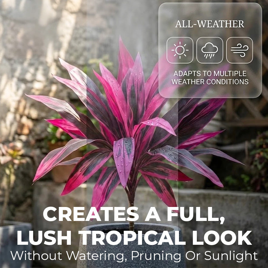 🔥Last Day 50% OFF🔥 Artificial Boston Fern & Dragon's Blood Tree Plants