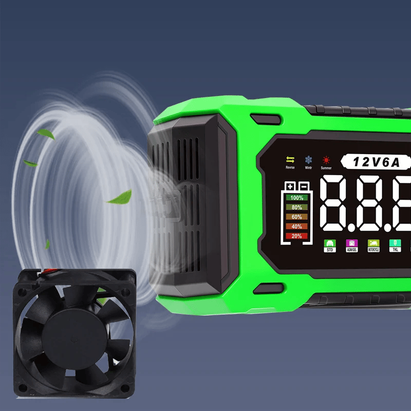 ⏳Time-Limited Special⏰12V 6A Smart Car Battery Charger – Pulse Repair Technology, Auto Maintain & Desulfation⚡
