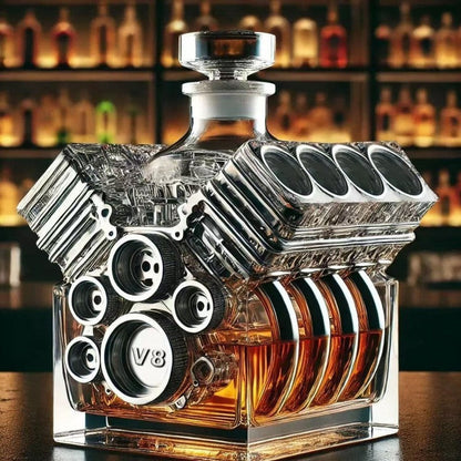 🥃 V8 Engine Whiskey Decanter