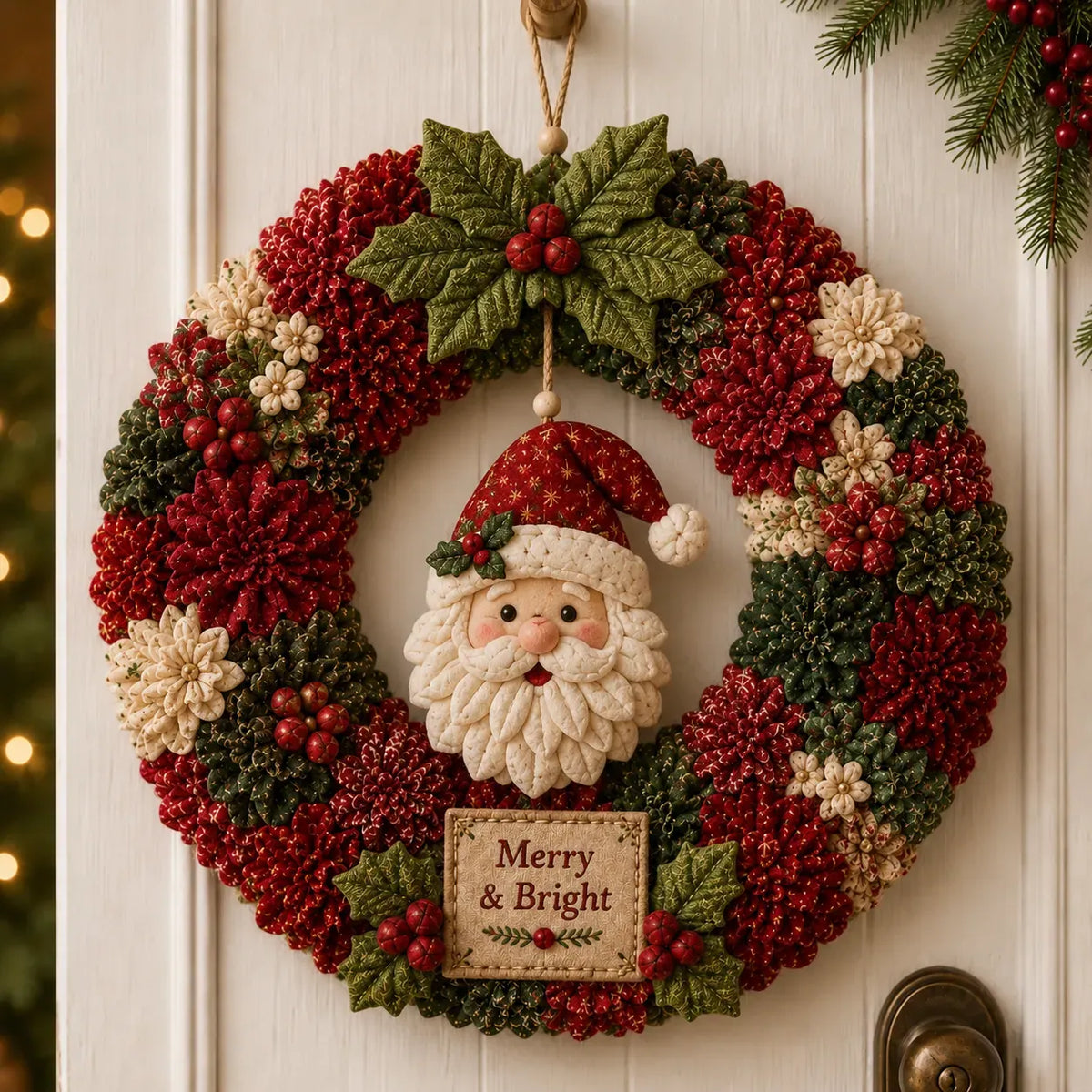 🧡⏰LAST DAY 49% OFF - 3D Fabric Poke Wreath DIY Kit 🎄🧡 (Video Tutorial & Finished Wreath Reference Included ✨ Beginner-friendly)