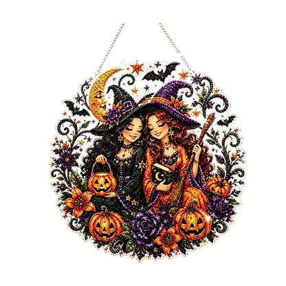 Halloween Diamond Painting Hanging Ornament Kit