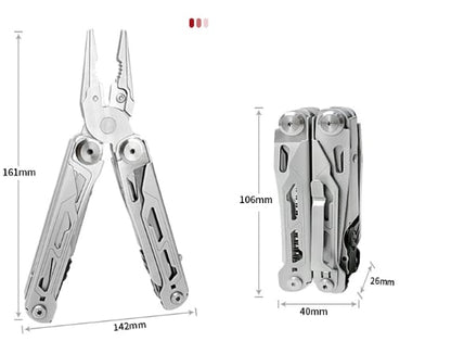 🏕️16‑in‑1 Multi‑Tool Pliers with Full‑Size Folding Scissors
