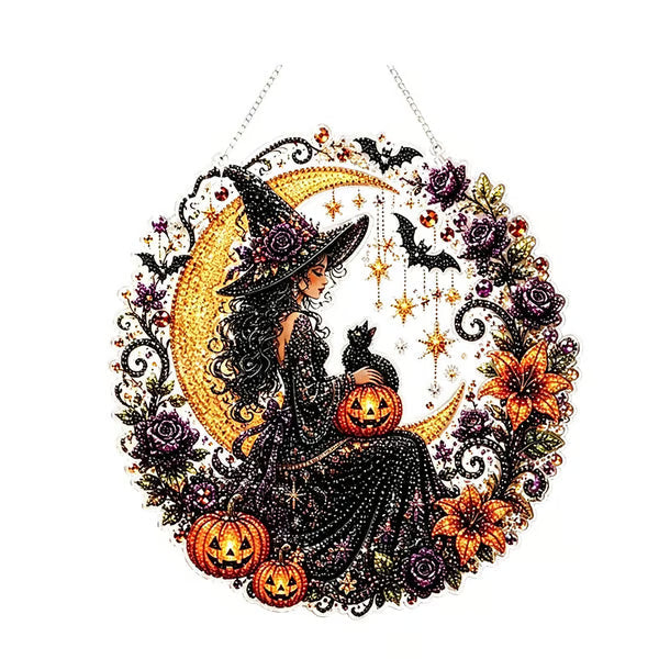 Halloween Diamond Painting Hanging Ornament Kit