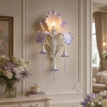 🕯️Enchanted Iris Bloom Wall Sconce