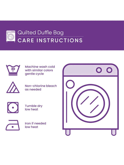 Retro Road Quilted Duffle Bag