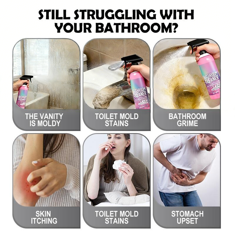 ✨✨ Bathroom Cleaner: Sparkle in Seconds, No Harsh Fume