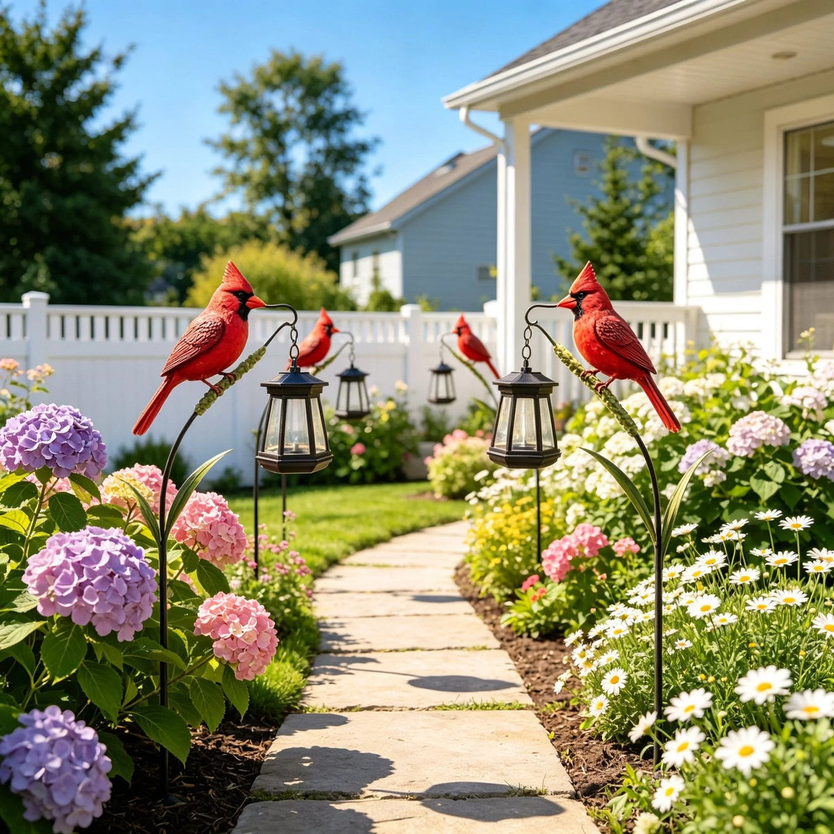 🔥Hot Sale 49% OFF🐦 Cardinal Solar Light—A Beautiful Garden Light That Feels Full of Life