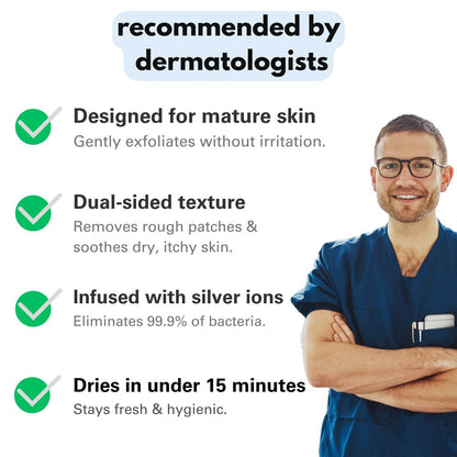 Tryzovira Exfoliating Antibacterial Shower Towel