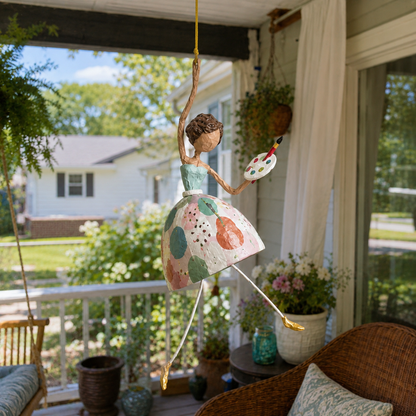 💃Whimsical Dancing Lady Hanging Ornament 🌸