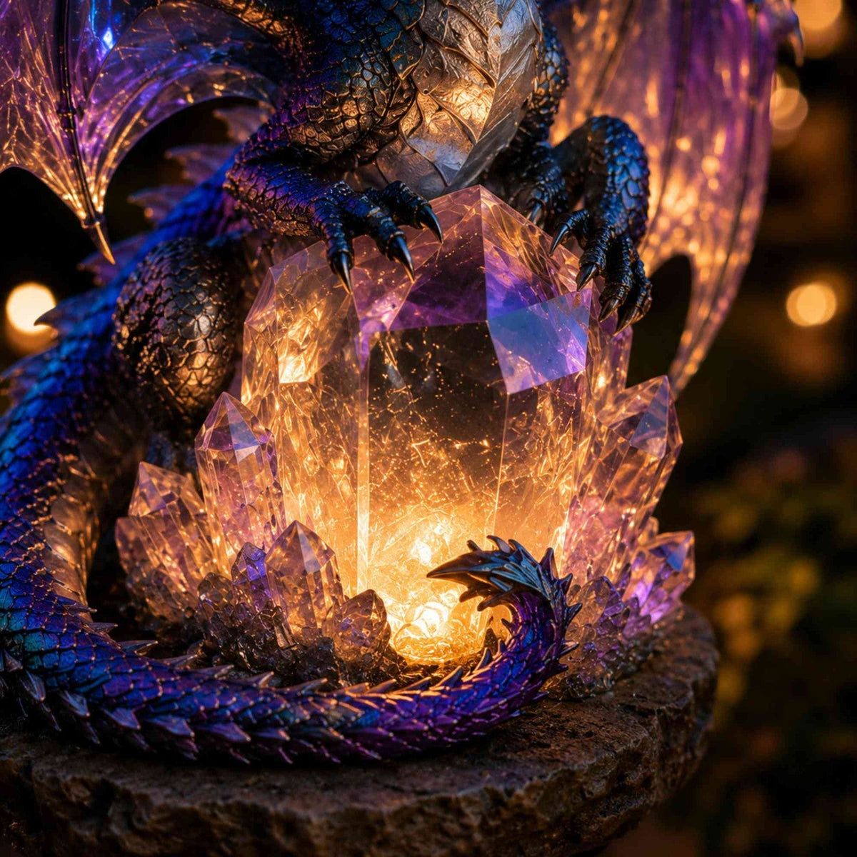 🐉Solar Dragon Crystal Garden Light – Fantasy Outdoor Decor