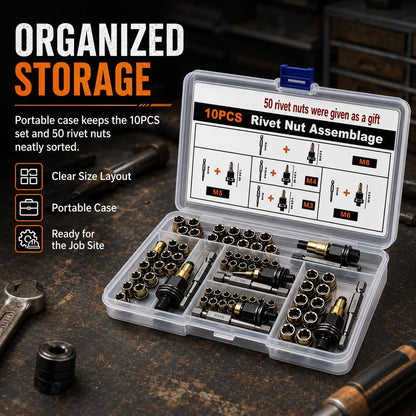 Carbon Steel Rivet Nut Tool Kit