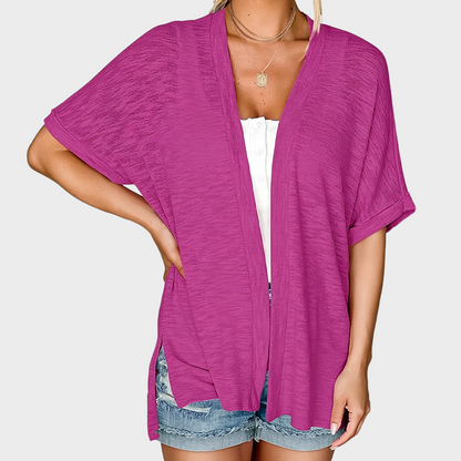 Short-sleeved casual solid coat⭐