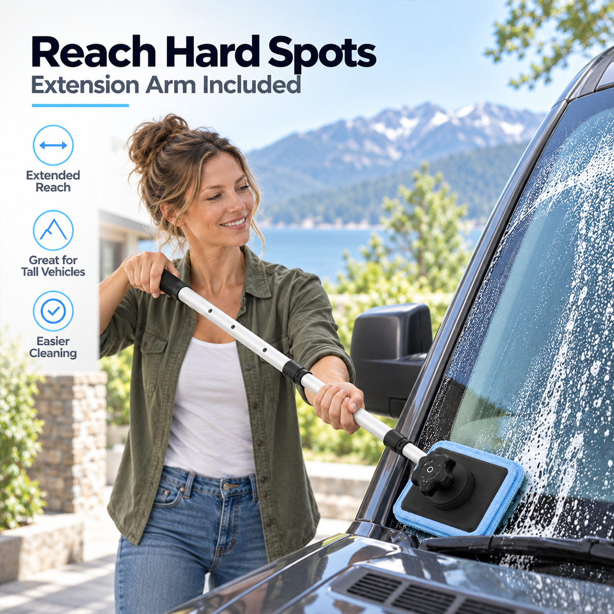 ✨ Dual-Sided Magnetic Windshield Cleaner – Clean Both Sides at Once🚗