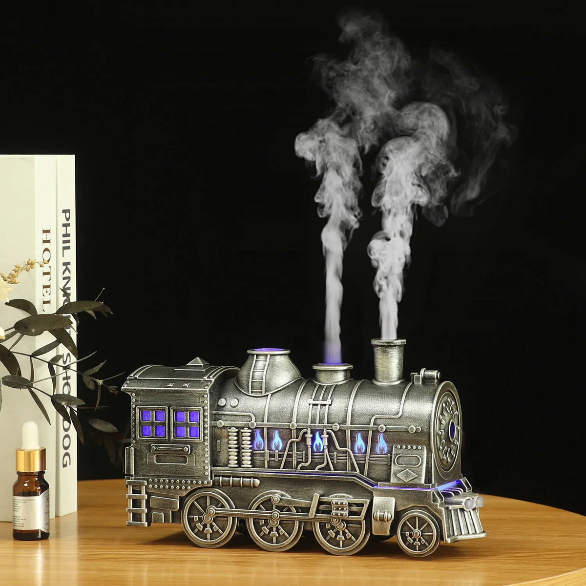 🔥Hot Sale 46% OFF🚂Retro Train Essential Oil Diffuser Humidifier