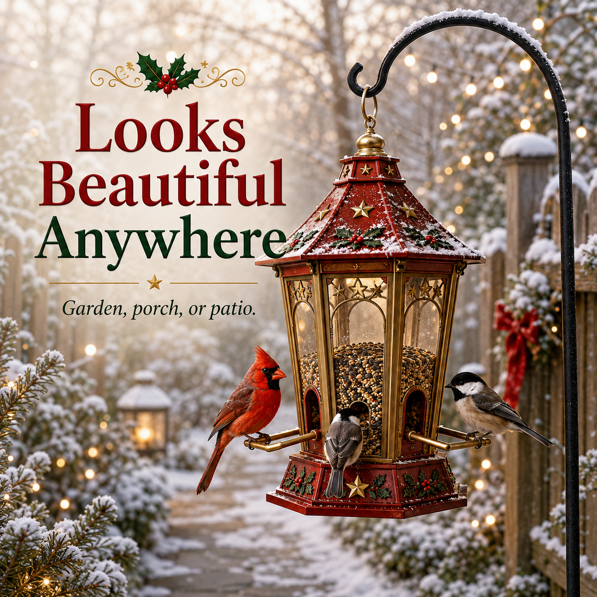 🎄 Christmas Bird Feeder Collection – Festive Garden Décor for Bird Lovers