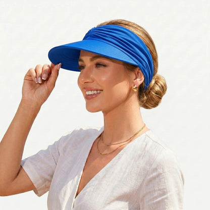 UPF 50+ Sun Visor Ponytail Hat