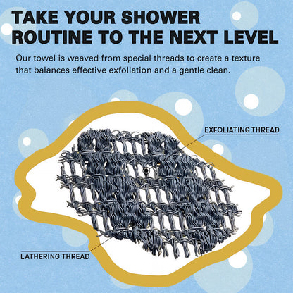 Tryzovira Exfoliating Antibacterial Shower Towel
