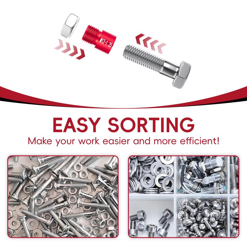 44Pcs Nut & Bolt Thread Checker