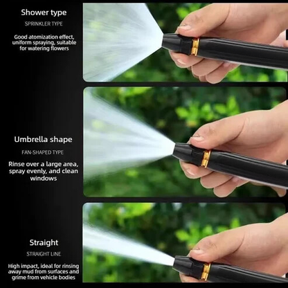 High-Pressure Hose Spray Gun with Brush Attachment