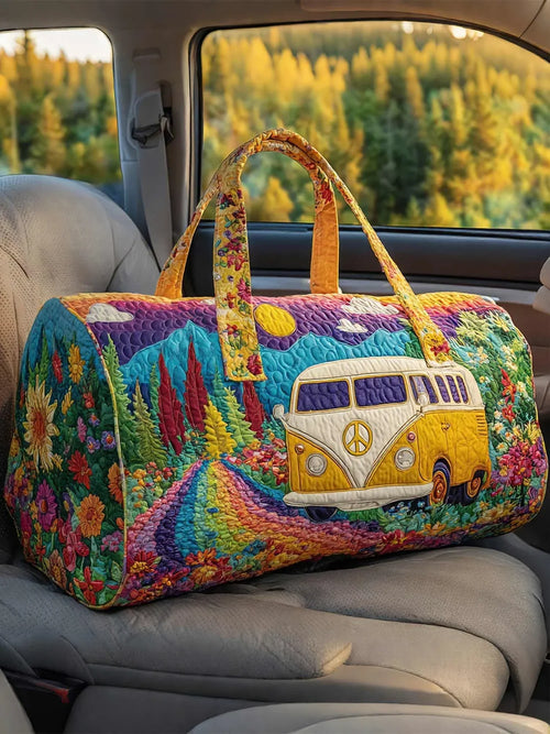 Hippie Van Quilted Duffle Bag