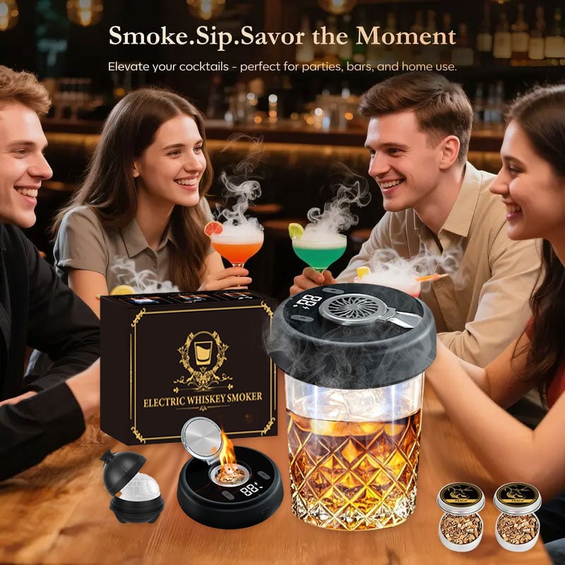 🎁Hot Sale Promotion 39% OFF🔥Luxury Electric Whiskey Smoker Kit