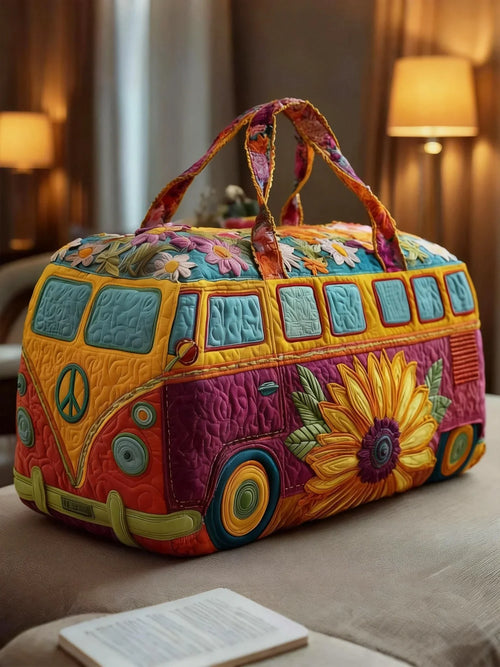 Hippie Van Quilted Duffle Bag