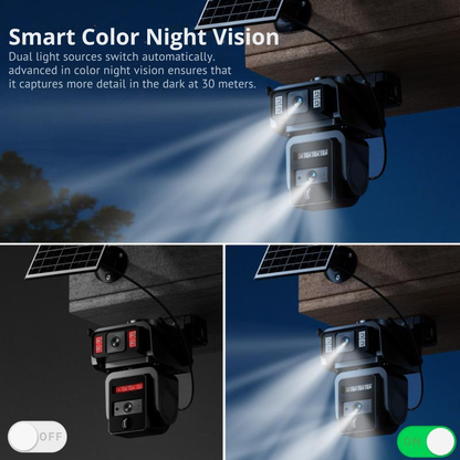 Solar-powered☀️ 360-degree🏡 WiFi📶 Security Camera👀