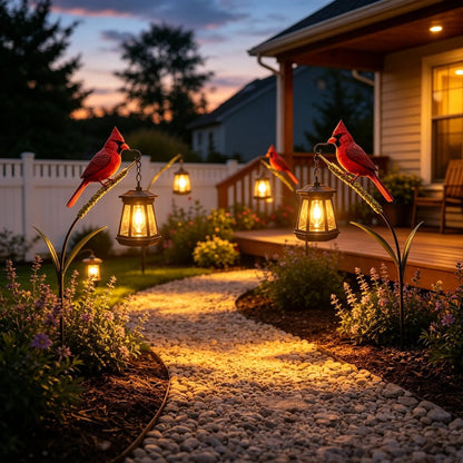 🔥Hot Sale 49% OFF🐦 Cardinal Solar Light—A Beautiful Garden Light That Feels Full of Life