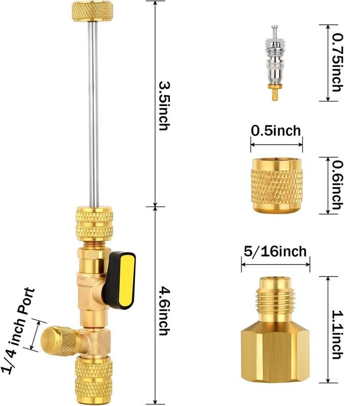 🧰Home & Auto AC Valve Core Remover Installer Tool