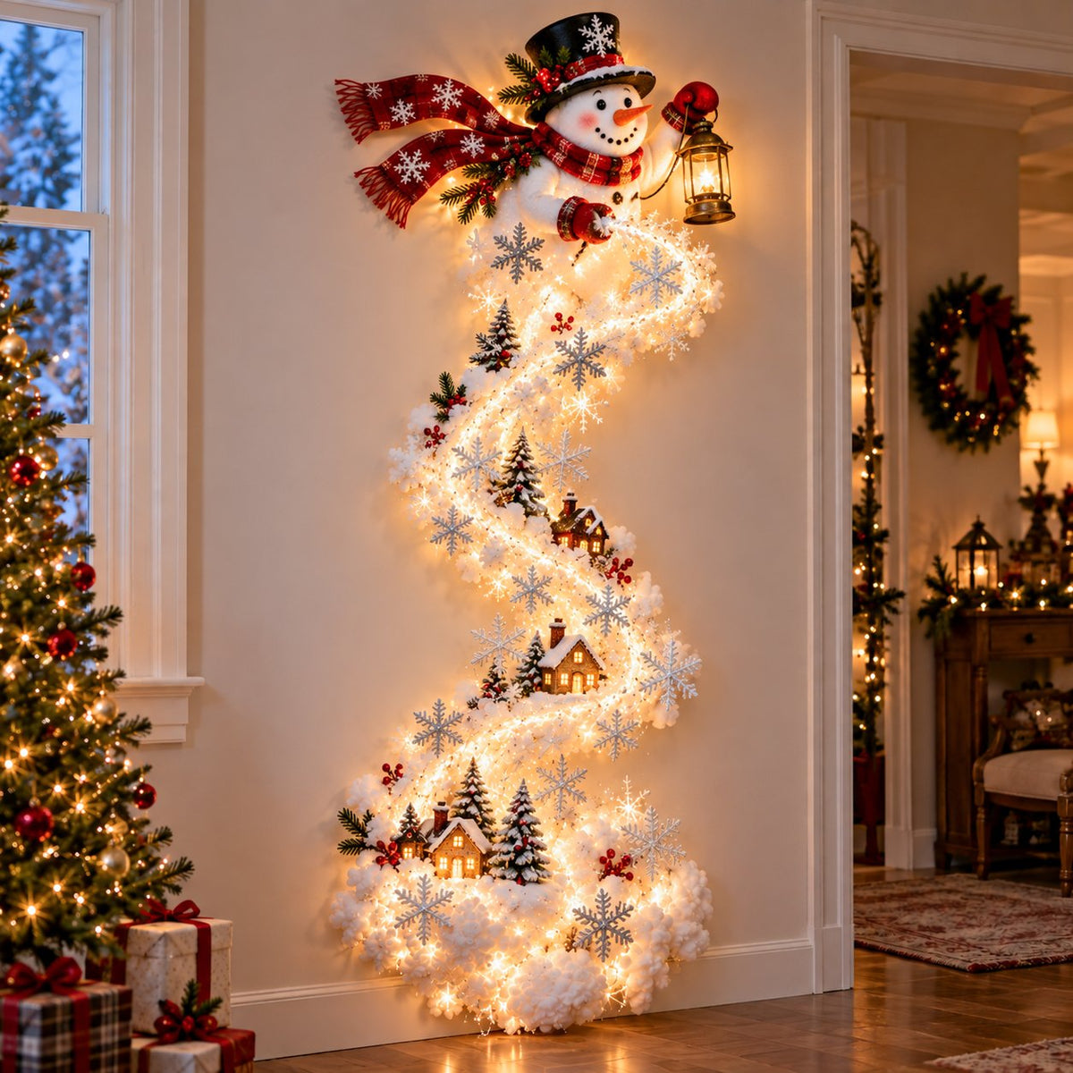 🎄 Christmas Magic Trail Wall Light — A Magical Christmas Scene on Your Wall ✨