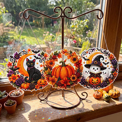 Halloween Diamond Painting Hanging Ornament Kit