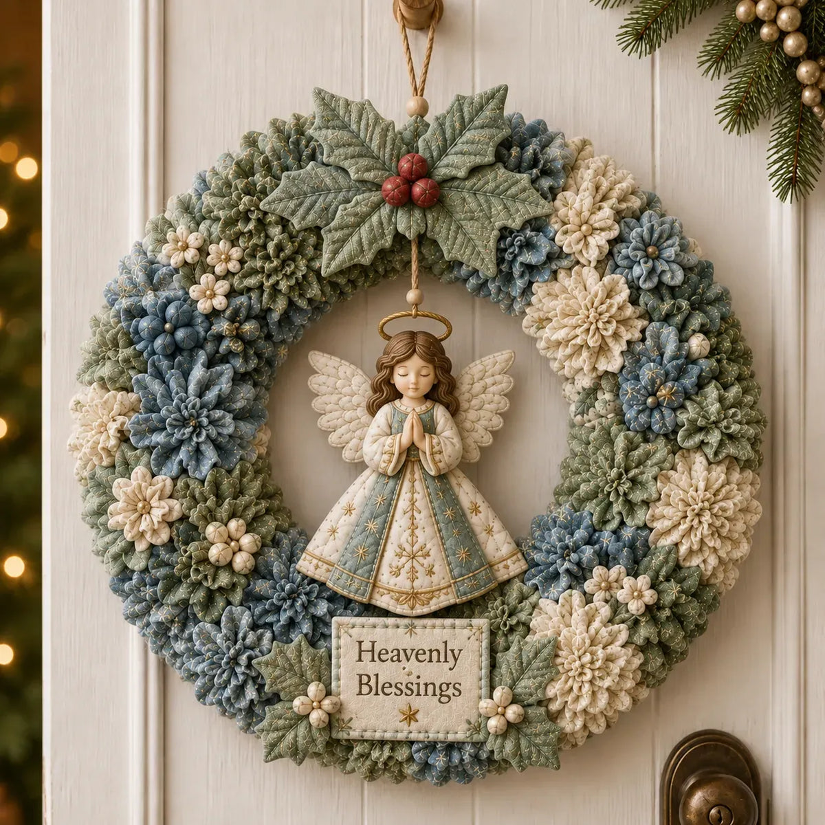 🧡⏰LAST DAY 49% OFF - 3D Fabric Poke Wreath DIY Kit 🎄🧡 (Video Tutorial & Finished Wreath Reference Included ✨ Beginner-friendly)