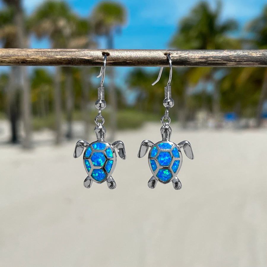 Opal Turtle Earrings - foto 4