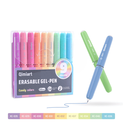 ✍️ 9-Color Erasable Gel Pen Set — 0.6mm Quick-Dry Twist Pens 🎨