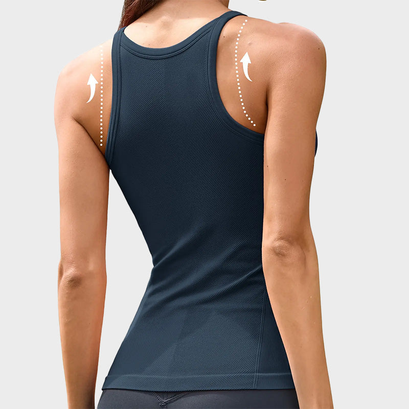 Built-In Bra Racerback Sports Cami Top