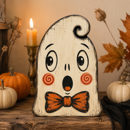 👻🔥Vintage Halloween Wooden Character Tabletop Deco