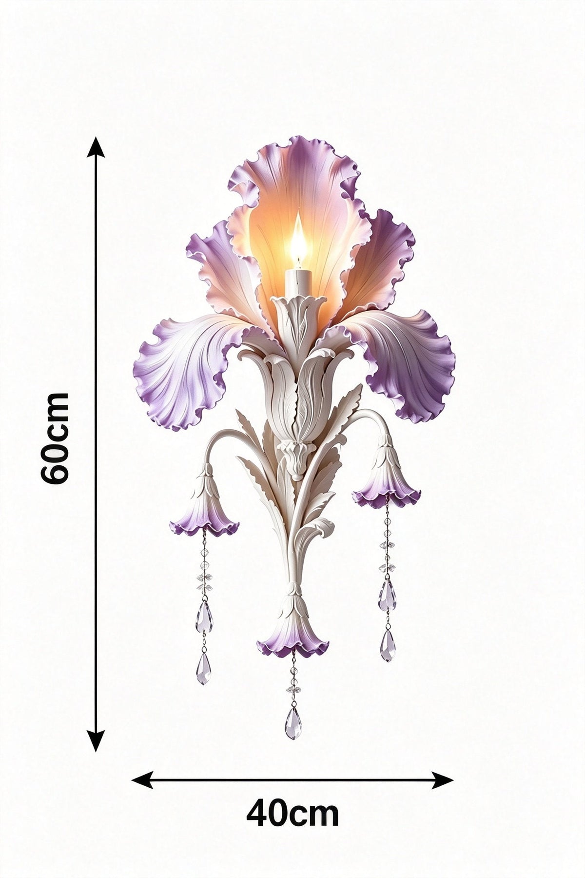 🕯️Enchanted Iris Bloom Wall Sconce