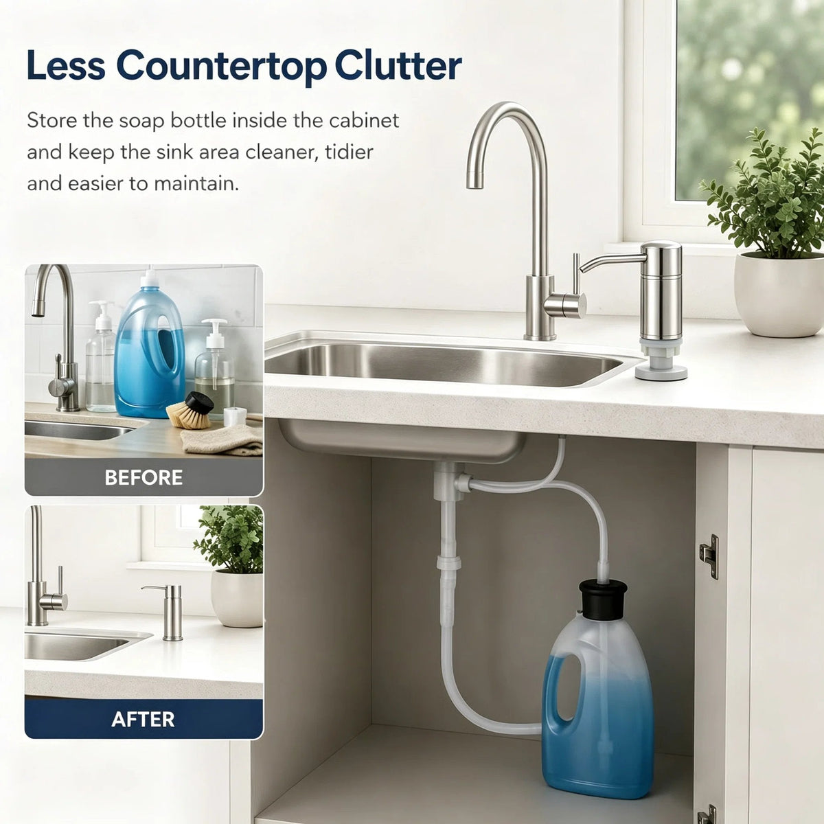 🔥Last Day 30% OFF - Kitchen Sink Soap Dispensers✨