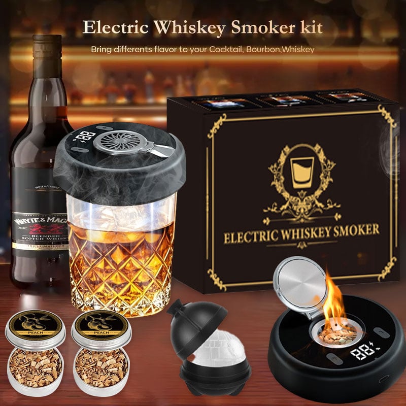 🎁Hot Sale Promotion 39% OFF🔥Luxury Electric Whiskey Smoker Kit