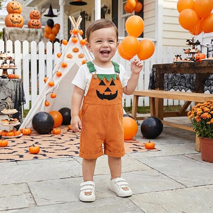 Toddler Baby Boy Halloween Overalls