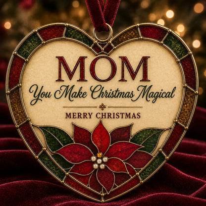 ✨ Heartfelt "Stained-Glass Style" Christmas Ornaments | The Perfect Holiday Gift for Everyone You Love ❤️🎄