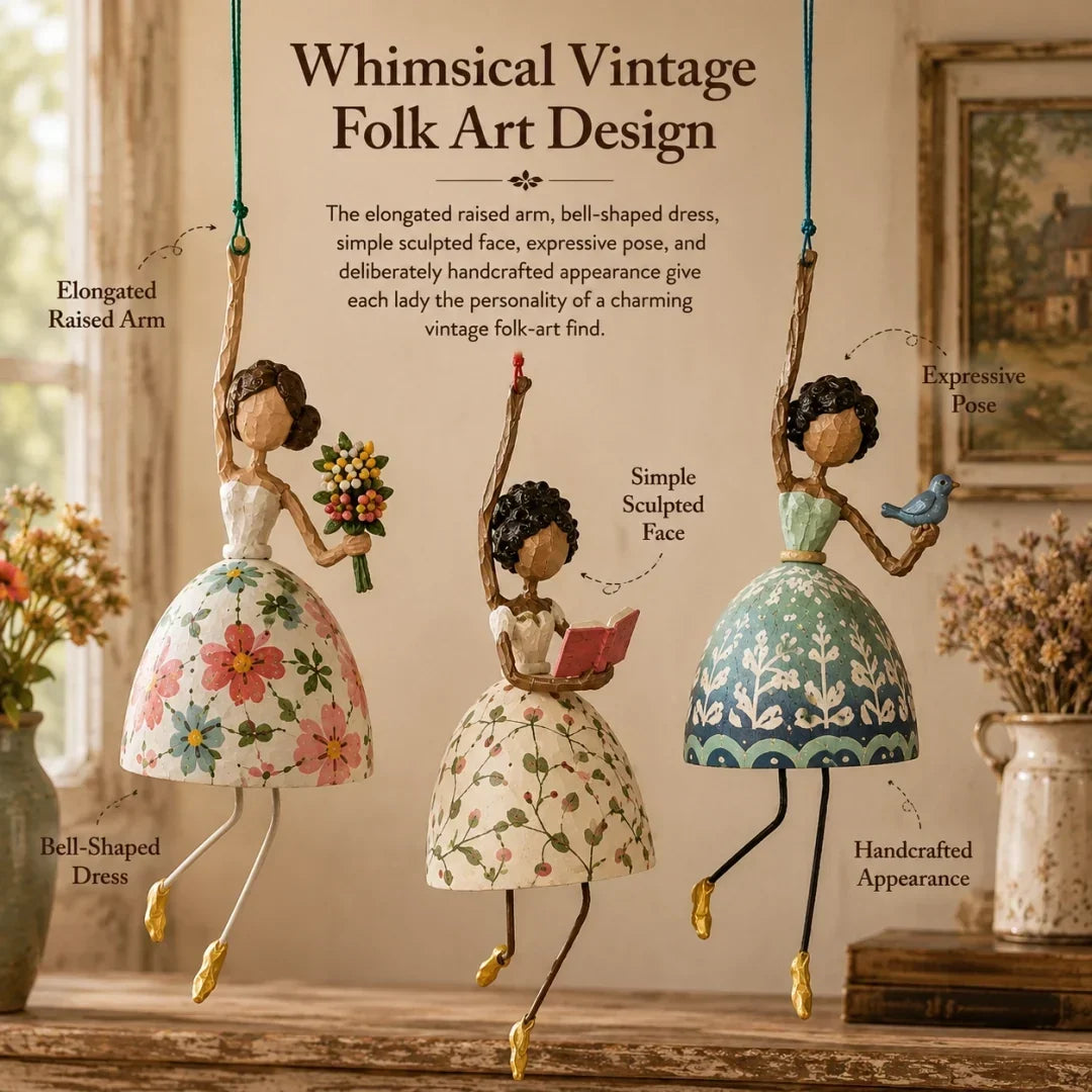 💃Whimsical Dancing Lady Hanging Ornament 🌸