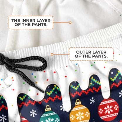 Custom Letter Unisex Sweatpants - Personalized Christmas Birthday Gifts For Mom, Dad, Brother, Sister - Merry Cookie Season