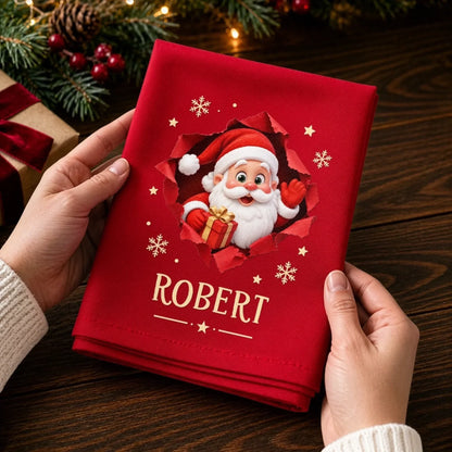 Custom Cotton Napkin - Personalized Christmas Birthday Gifts For Mom, Dad, Brother, Sister - Tis The Season To Smile