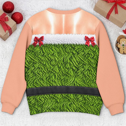 Custom Funny Ugly Sweatshirt - Personalized Christmas Birthday Gifts For Wife, Daughter, Besties, Sisters, Granddaughter, Grandma, Mom, Yourself - Serving Elf Glam
