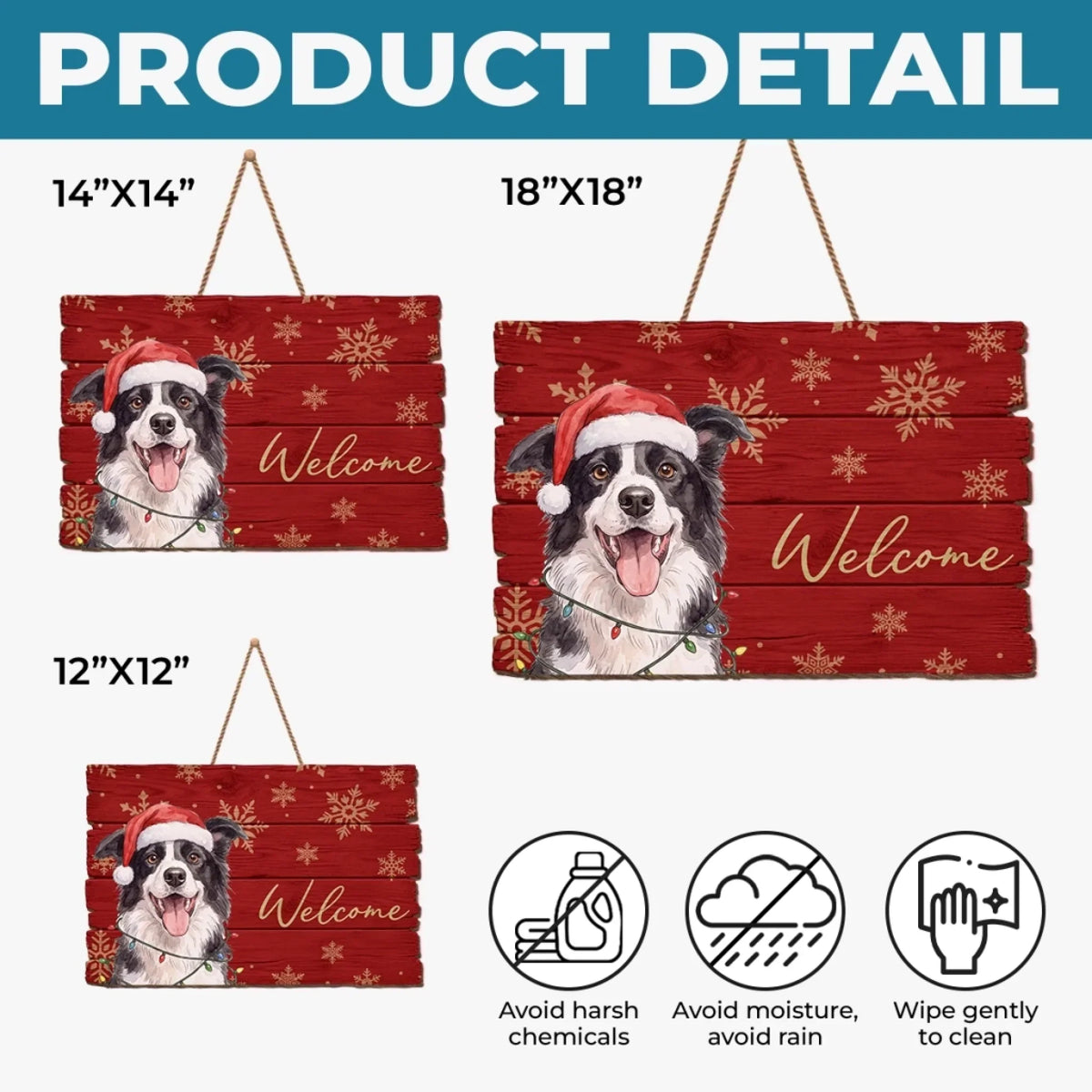 Custom Photo Wood Sign - Personalized Personalized Christmas Birthday Gifts For Dog Cat Lovers, Dog Dad And Mom, Cat Owners - Merry Tails Welcome You